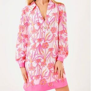 Lilly Pulitzer Iralanne long sleeve popover dress